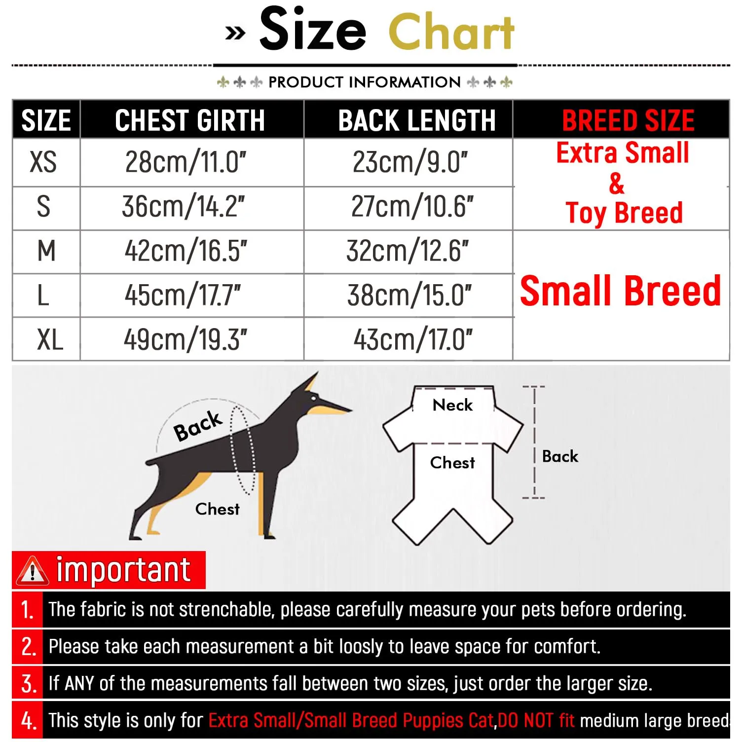 SMALLLEE_LUCKY_STORE Giacca invernale impermeabile per animali domestici con anello a D per cani di piccola taglia e gatti,cerniera cuccioli di chihuahua Yorkie gattino vestiti caldi, grigio, L - immagine 5