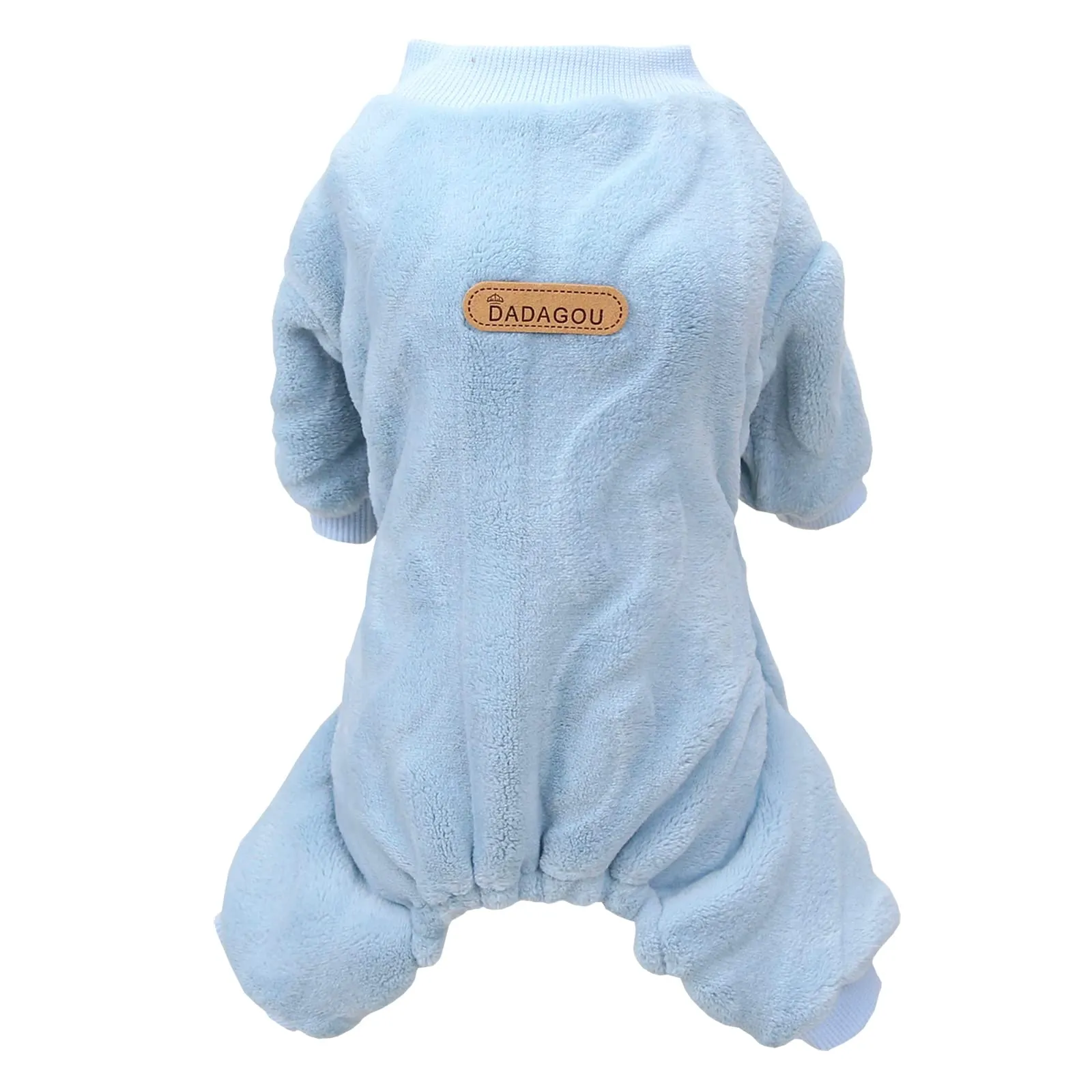 Izefia Maglione del Cane Vestiti Felpa Lana Invernale Caldo 4 Gambe Jumpsuit Pigiama Maglione per Cane Piccolo Gatto Medio - immagine 1