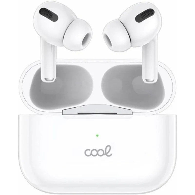 Auricolari Cool 8434847082585 wireless Bluetooth con cancellazione rumore, microfono, bianchi - immagine 1