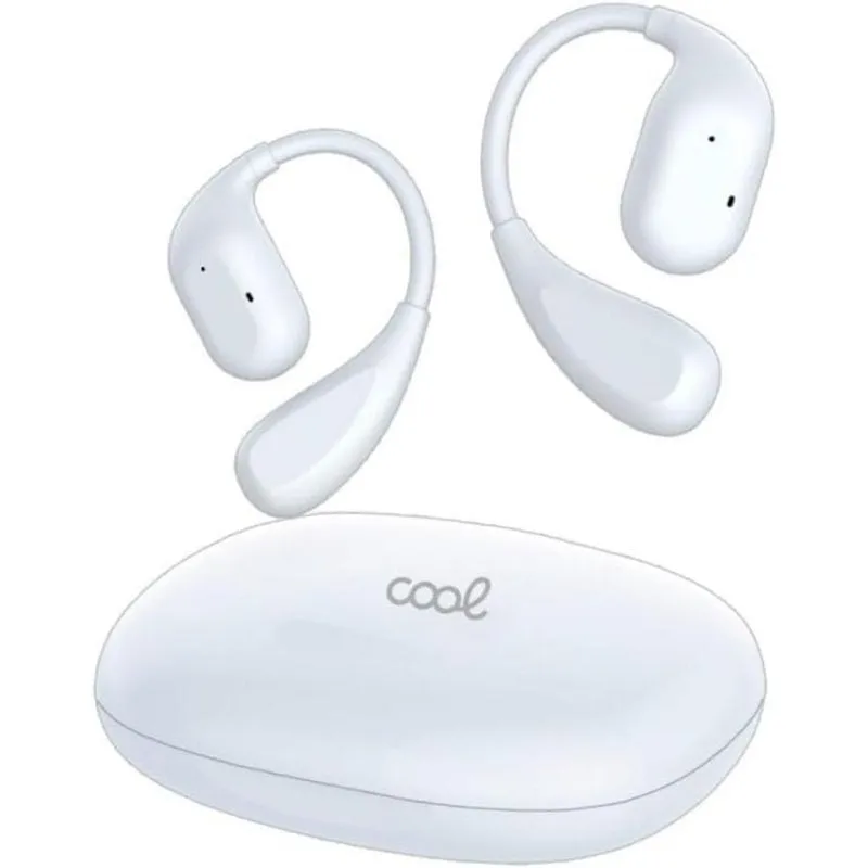 Auricolari COOL 8434847080901 wireless Bluetooth con Cancellazione Rumore, microfono, bianchi - immagine 1