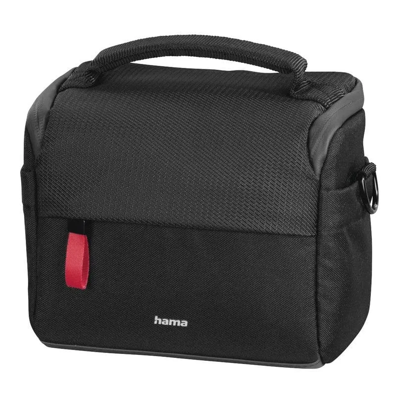 Custodia fotocamera Hama Matera 110 poliestere riciclato tracolla nera - immagine 1