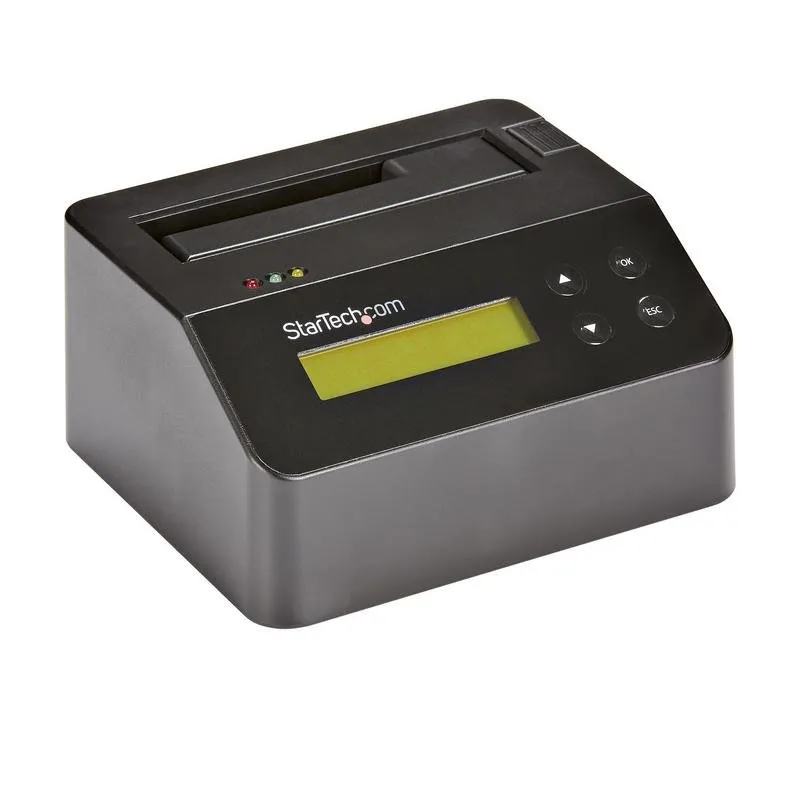 Borratore dischi Startech SDOCK1EU3P USB 3.0 SATA 9 modalità Secure Erase LCD - immagine 1