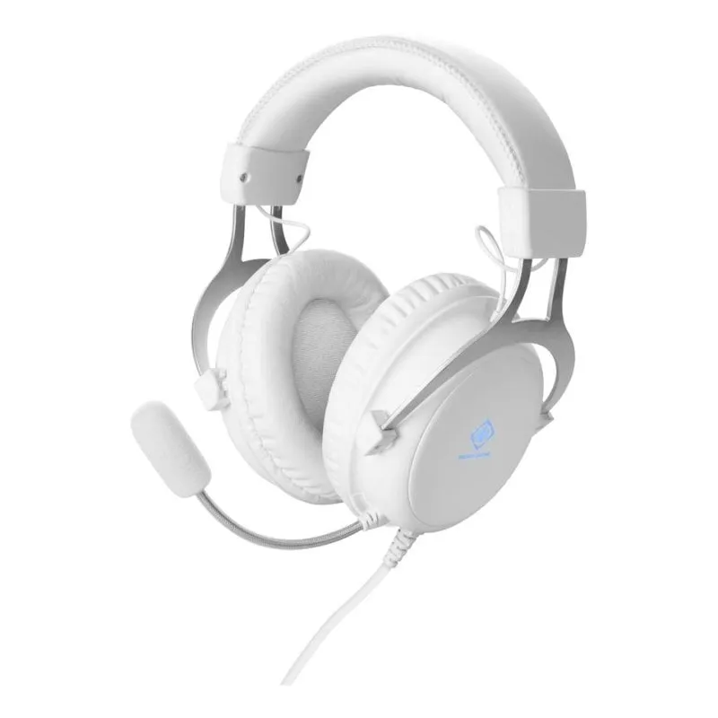 Auricolari Deltaco Gaming GAM-030-W con cavo USB e Jack, Gaming, Microfono, Bianco - immagine 1