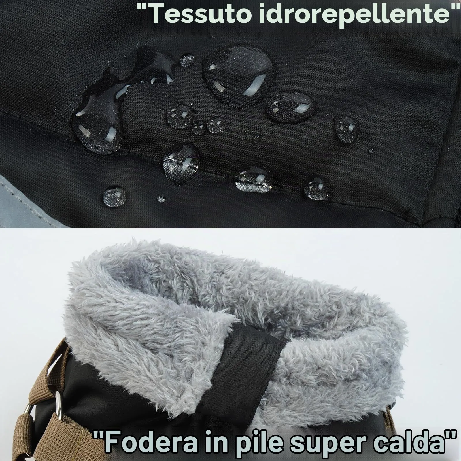Cappotto Invernale per Cani Piccoli, Giacca Impermeabile con Gambe, Cappottino Imbottito per Cuccioli e Tuta Neve Cani Onesie (Nero, S) - immagine 4