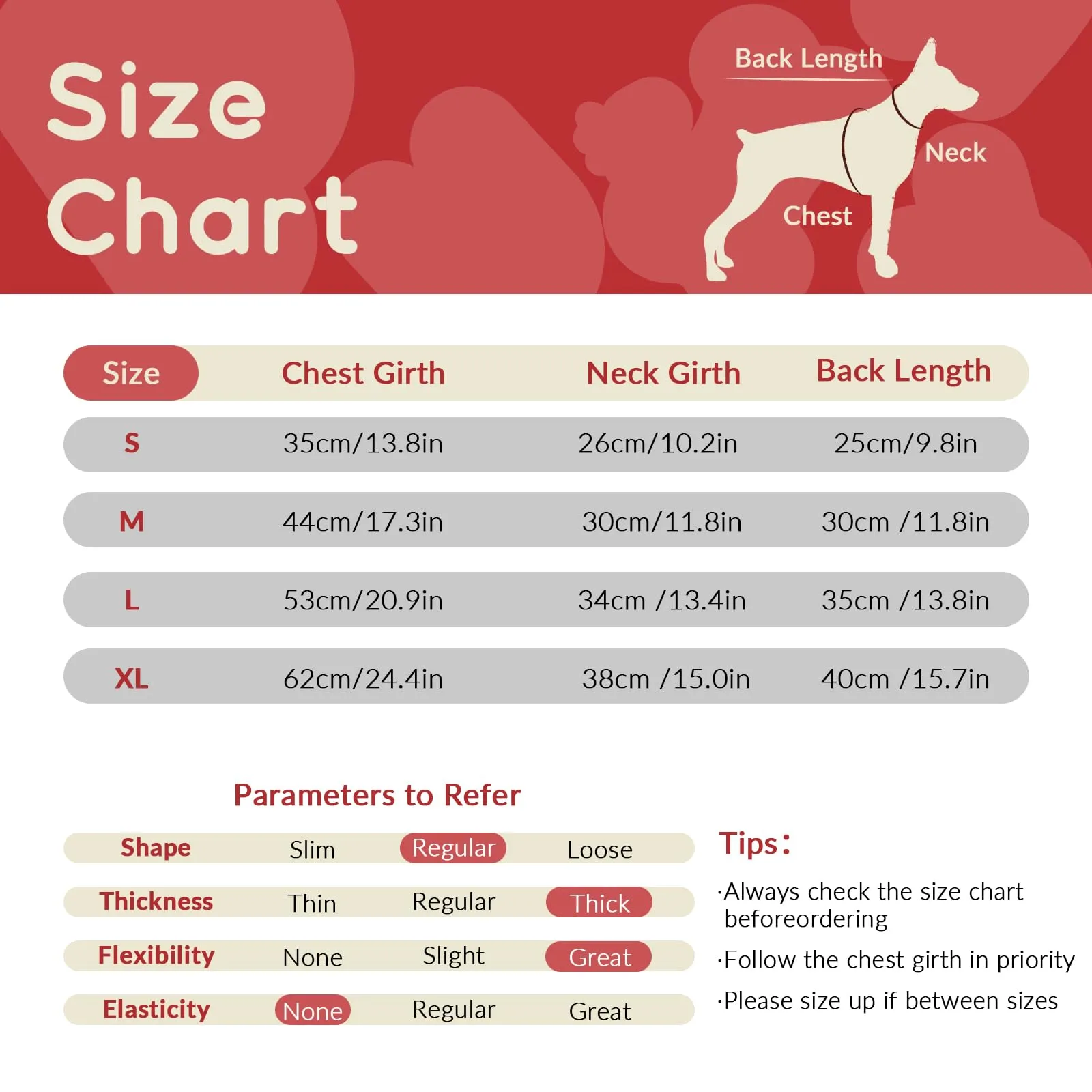 Cappotto Impermeabile per Cani, Giacca Calda Neve Riflettente Abbigliamento Invernale Gilet Pile per Taglia Piccola Media Grande Con Foro per Imbracatura (Rosso, XL) - immagine 4