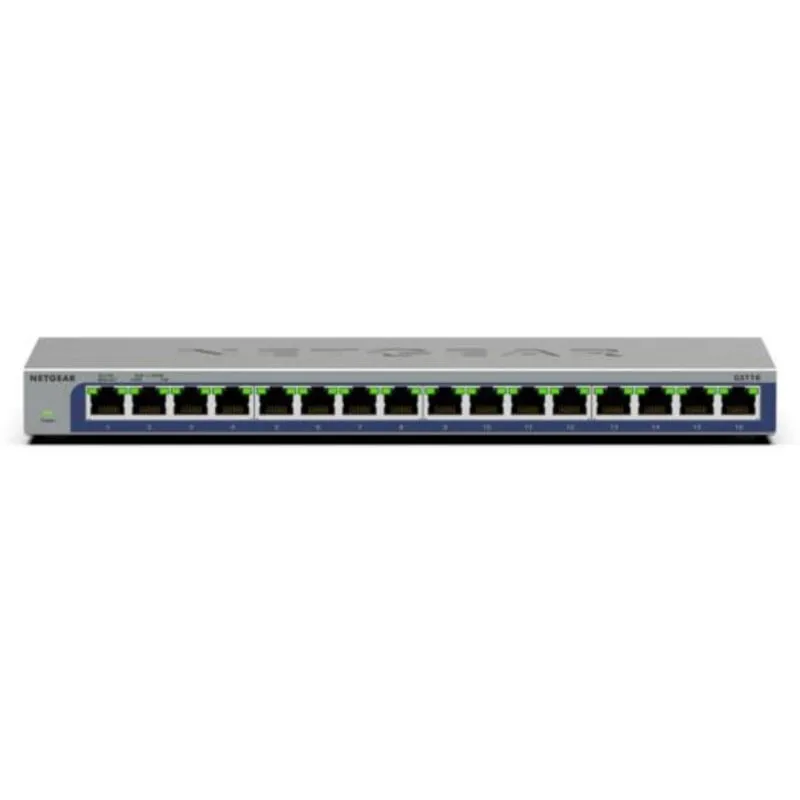 Switch Netgear GS116v3 16 porte Gigabit Ethernet senza ventola compatto - immagine 1