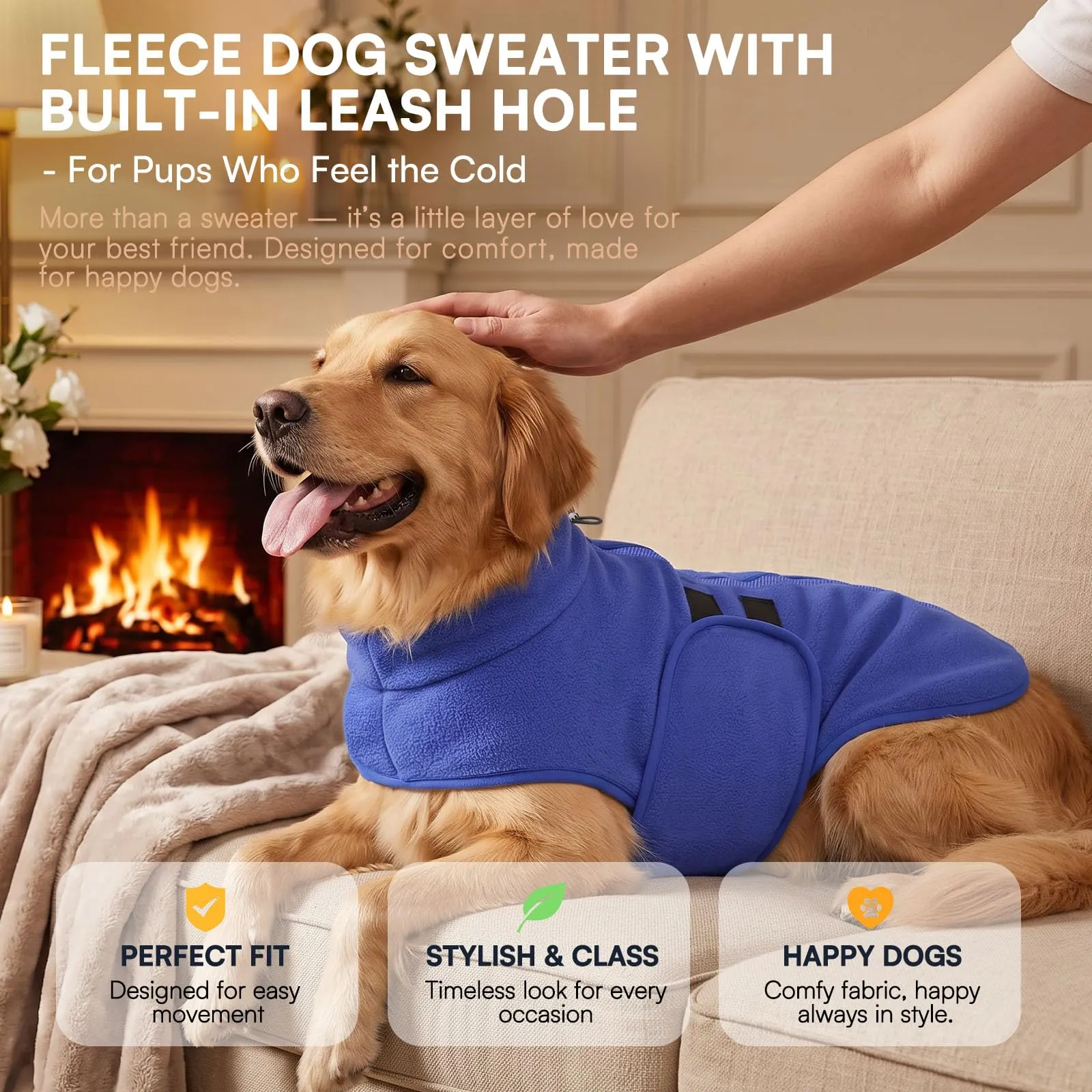 Queenmore Cappotto Cane, Maglioncino Cane Taglia Grande Cappotto Invernale - immagine 4