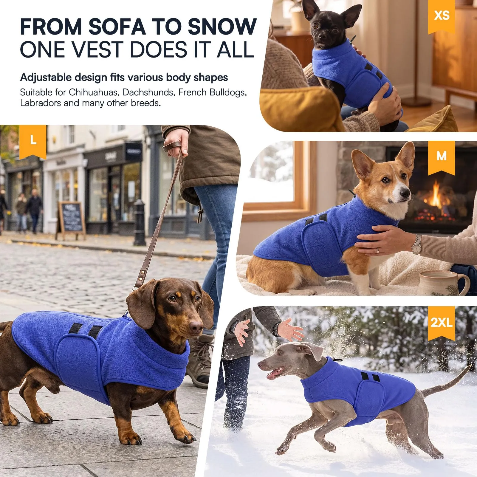 Queenmore Cappotto Cane, Maglioncino Cane Taglia Grande Cappotto Invernale - immagine 5