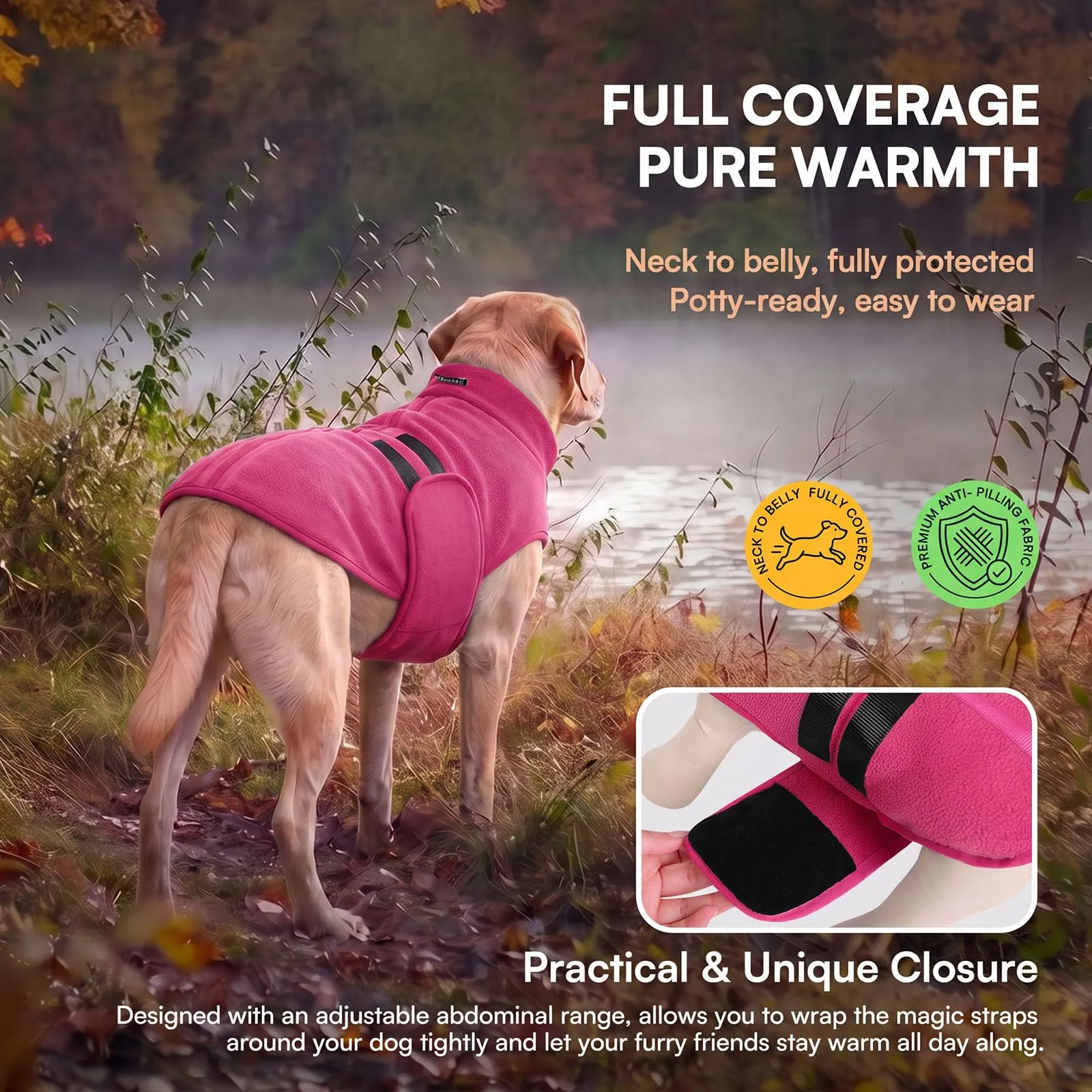 Queenmore Cappotto Cane, Maglioncino Cane Taglia Grande Cappotto Invernale - immagine 3