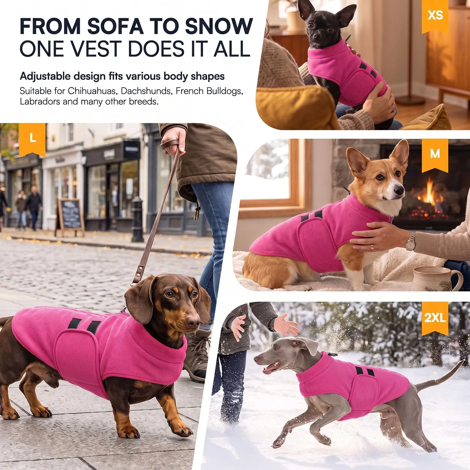 Queenmore Cappotto Cane, Maglioncino Cane Taglia Grande Cappotto Invernale - immagine 5