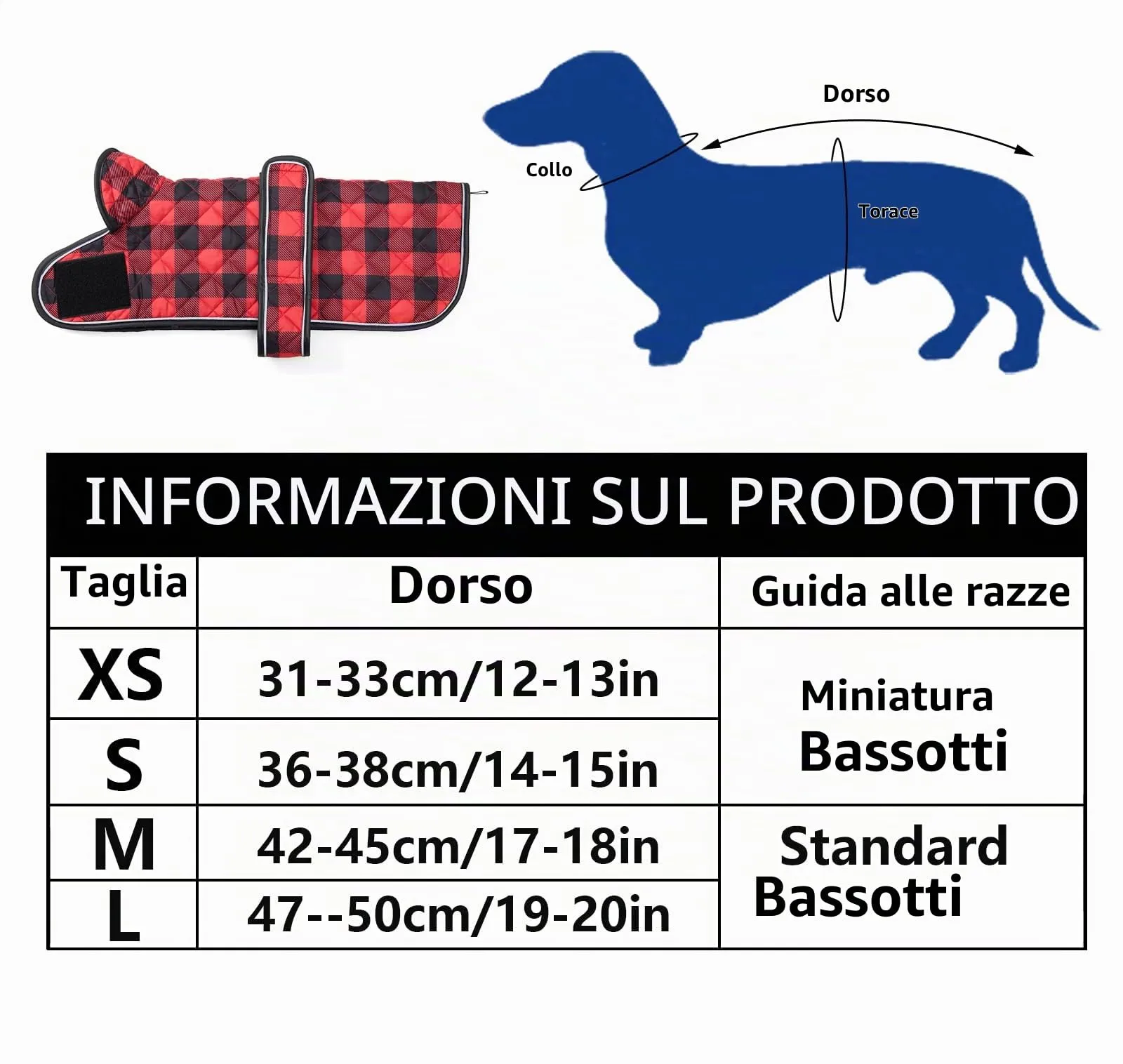 Geyecete Impermeabile Cappotto Cane, Bassotto Invernale Cappotto,Giacca del Cane con fodera in pile calda all'interno,Abbigliamento Regolabile per Cani all'aperto per Miniatura Bassotto-Rosso-XS - immagine 4