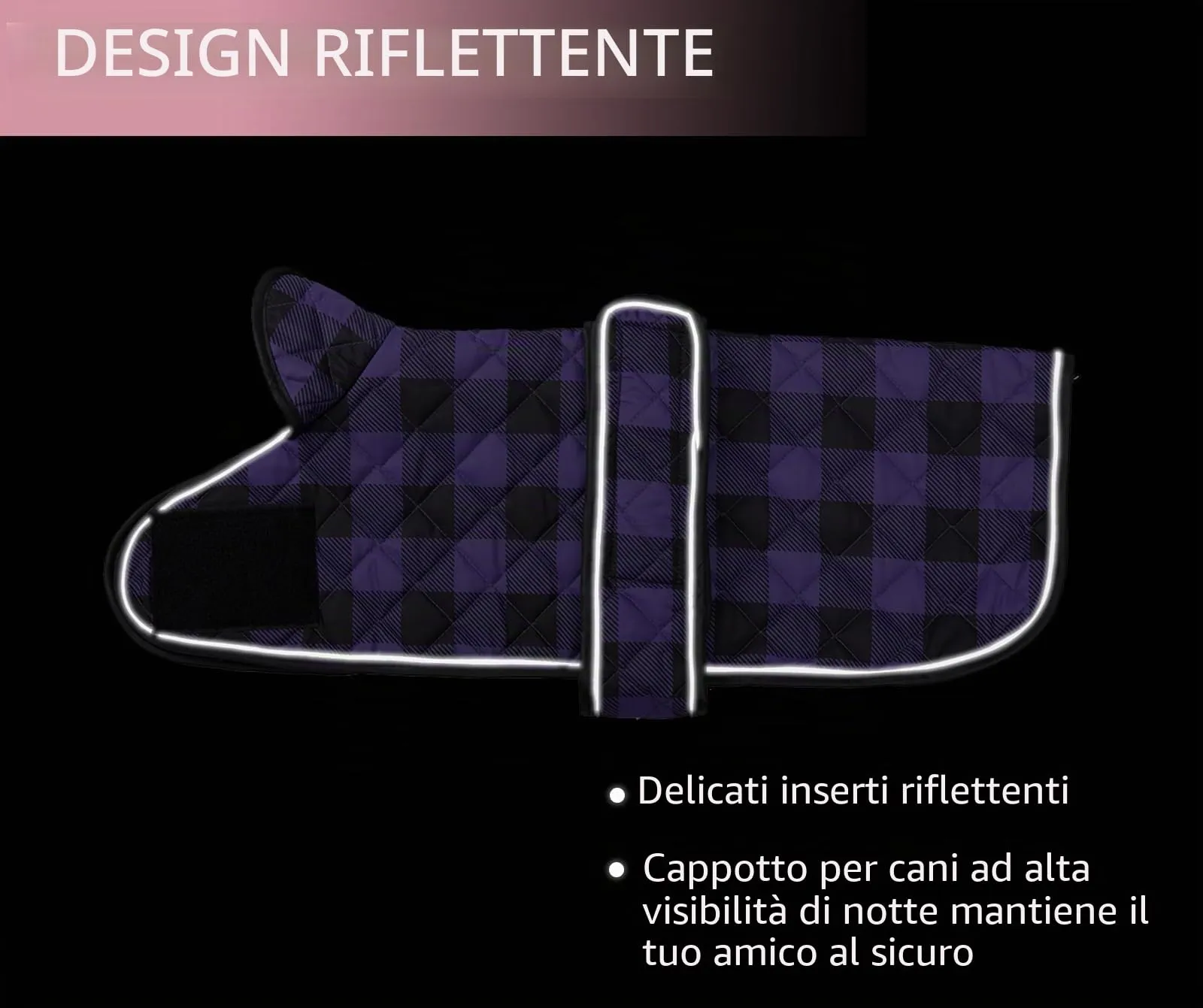 Geyecete Impermeabile Cappotto Cane, Bassotto Invernale Cappotto,Giacca del Cane con fodera in pile calda all'interno,Abbigliamento Regolabile per Cani all'aperto per Miniatura Bassotto-Viola-M - immagine 5