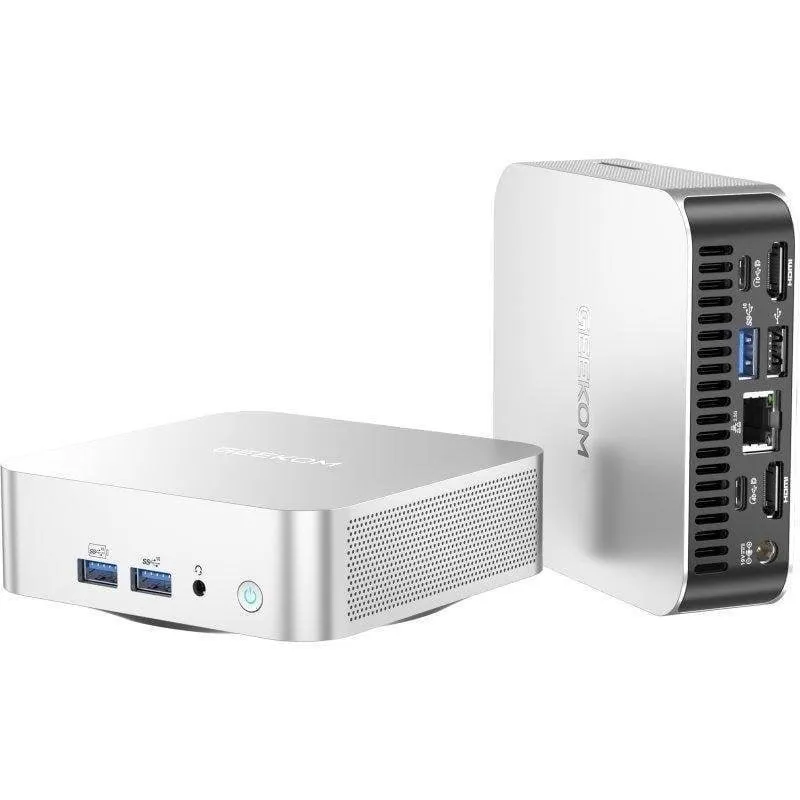 Mini PC GEEKOM A6 AMD Ryzen 7 6800 16GB 1TB SSD Radeon 680M Windows 11 Pro VESA - immagine 1