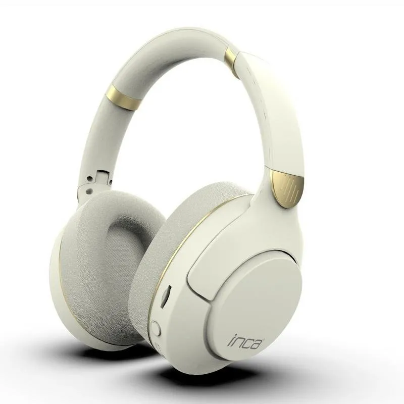 Auricolari INCA IBK-503B wireless Bluetooth per chiamate e musica bianchi - immagine 1