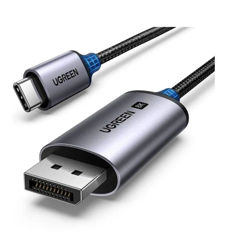 Cavo USB-C Ugreen CM556 2m Nero DisplayPort 8K HDR eARC MST - immagine 1