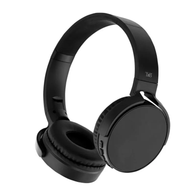 Auricolari TNB Single 2 Wireless Bluetooth 5.0 con ingresso SD e Jack 3.5 mm, microfono integrato, neri - immagine 1