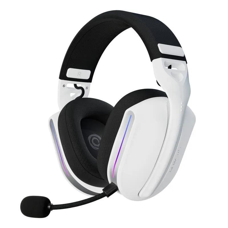 Auricolari ONiVERSE Polaris Wireless e cablati Gaming Bluetooth USB-C/A LED Bianchi - immagine 1