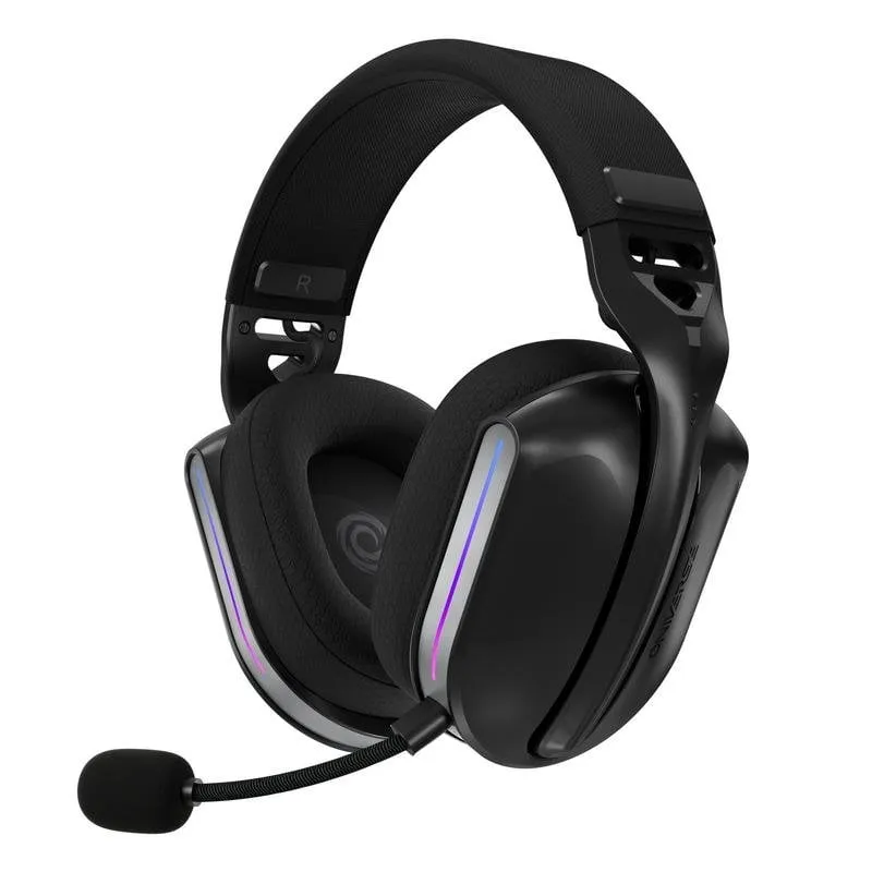 Auricolari ONiVERSE Polaris wireless/cablati Bluetooth Gaming con microfono rimovibile, neri - immagine 1