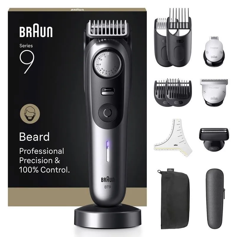 Barba Braun BeardTrimmer 9 BT9560 Regolazione Precisione 52 Lunghezze Wet&Dry - immagine 1
