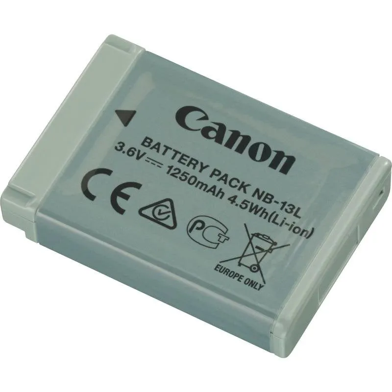 Batteria Canon 9839B001 1250 mAh 3.6V Ioni di Litio Grigia - immagine 1