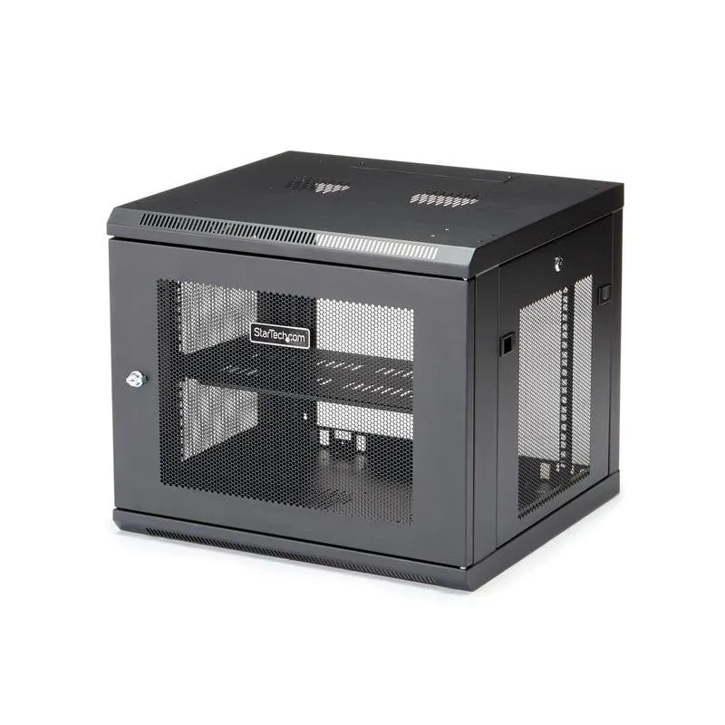 Armadio rack murale StarTech.com RK920WALM 9U 4 montanti acciaio nero 90 kg - immagine 1