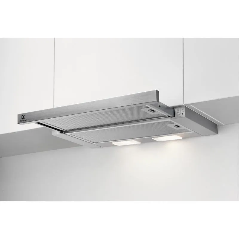 Campana extractora Electrolux LFP326S Ricircolo 60cm LED e filtro alluminio - immagine 1