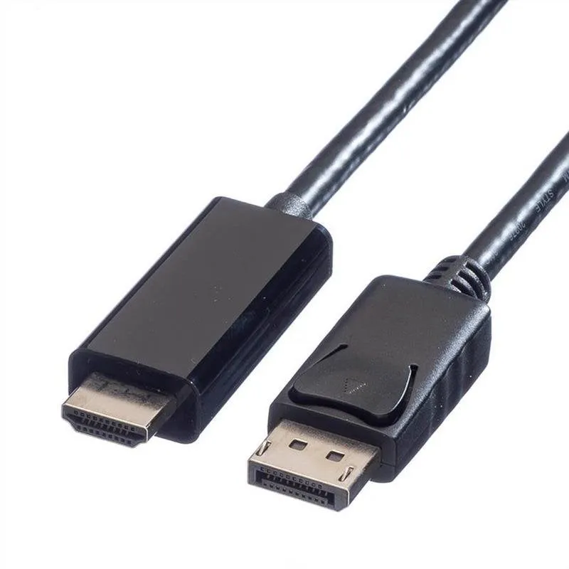 Adattatore video VALUE 11.99.5787 3m DisplayPort 1.2 a HDMI Nero - immagine 1