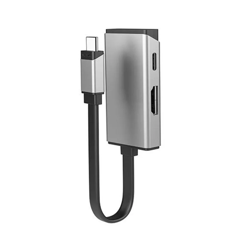 Hub USB-C ALOGIC ULCHDPD-SGR MagForce Duo Charge HDMI 4K 100W Argento - immagine 1