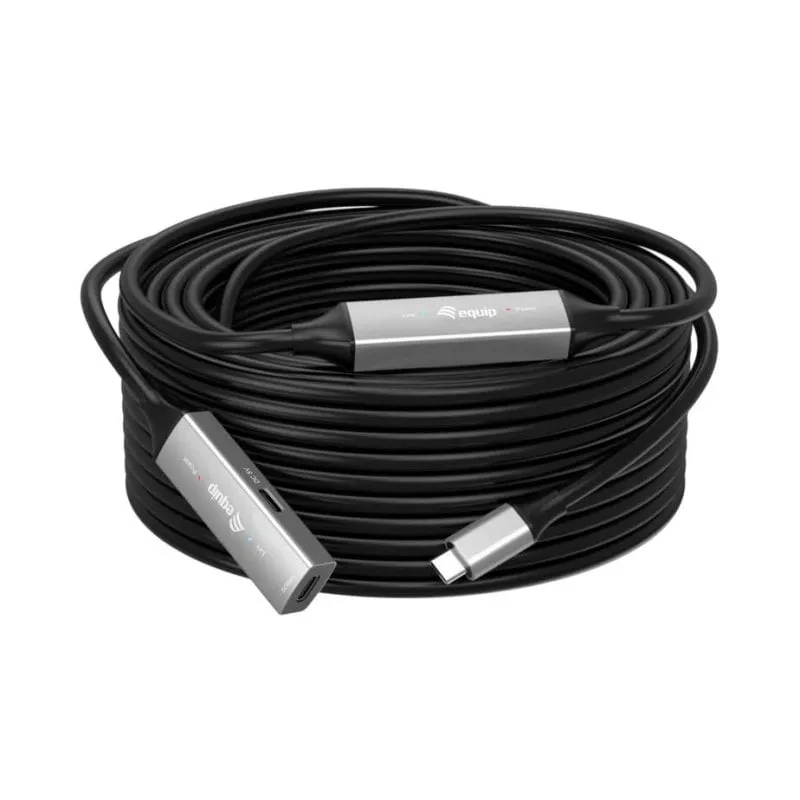 Cavo USB-C Equip 133357 10m USB 3.2 Gen 1 nero trasferimento 5 Gbit/s - immagine 1