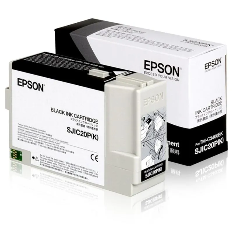 Cartuccia inchiostro Epson SJIC20P(K) nero originale compatibile TM-C3400BK - immagine 1