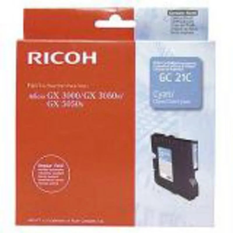 Cartuccia inchiostro Ricoh 405533 Ciano Originale 1 pezzo Compatibile GX3000 GX3050N GX5050N - immagine 1