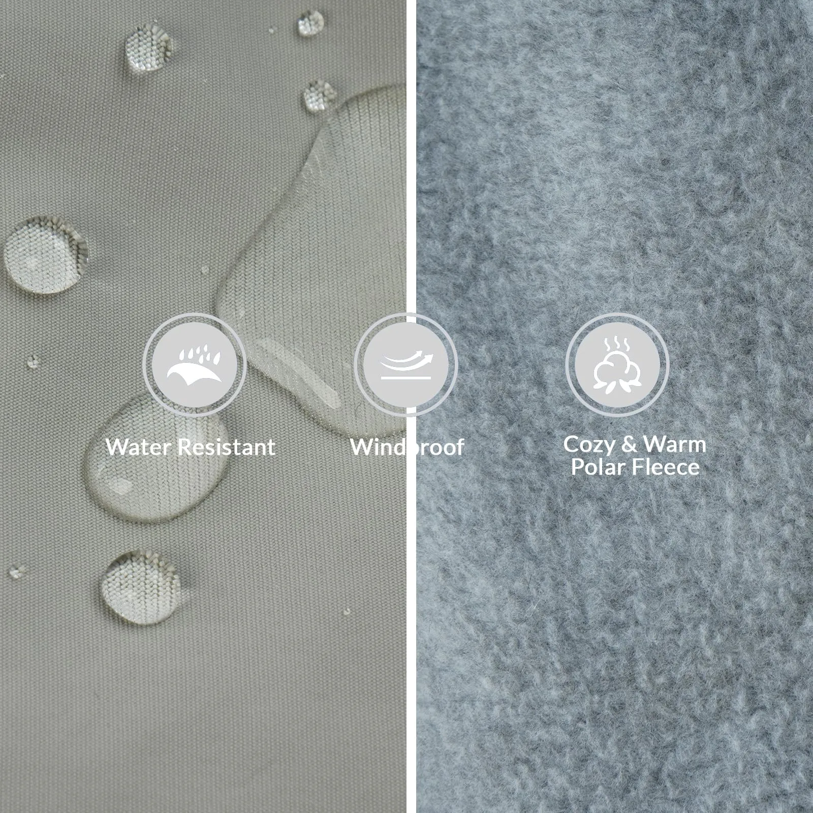 Cappotto Cani Taglia Piccola, Cappotto Impermeabile Cani Giacca Calda Cappotto Neve Cani Abbigliamento Invernale per Cani di Taglia Piccola Media Grande con Foro per Imbracatura(Grigio, S) - immagine 2