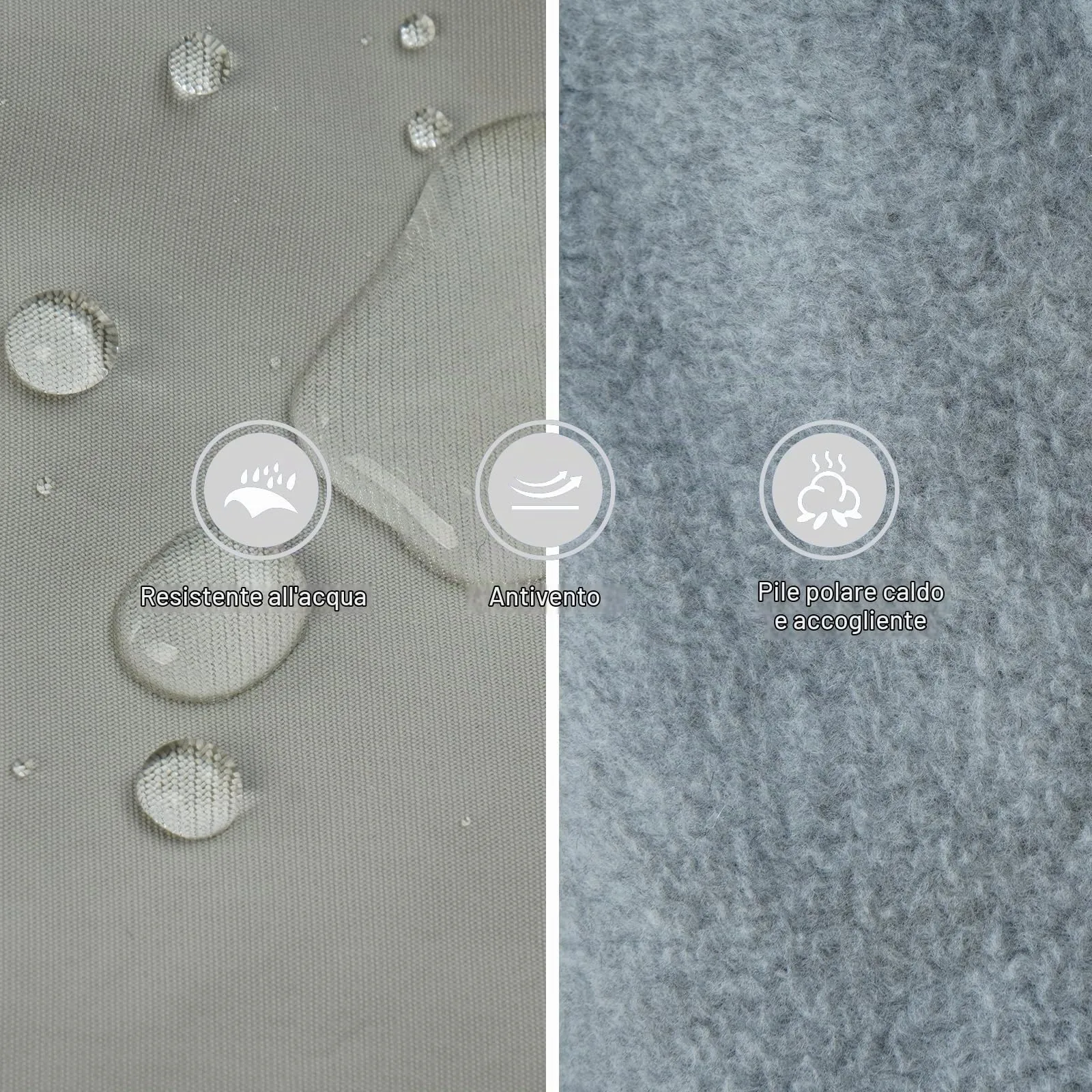 Cappotto Cani Invernale, Giacca Impermeabile Cani in Pile Giacca Cani Neve Caldo Cappotti e Giubbotti per Cani Piumino Cane Cappottino XXL Imbottito Cani(Grigio, 2XL) - immagine 2