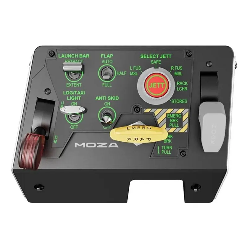 Pannello simulatore volo Moza Racing MTLP nero 25 controlli PC metallo - immagine 1