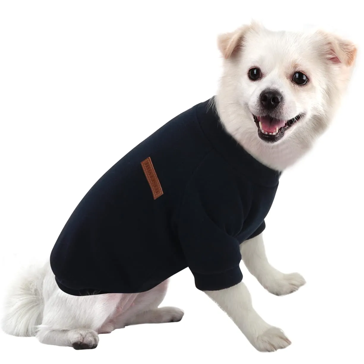 HuaLiSiJi Maglione per Cani Grandi Bulldog Francese, Morbido e Elastico, Colori Vivaci (4XL Nero) - immagine 1
