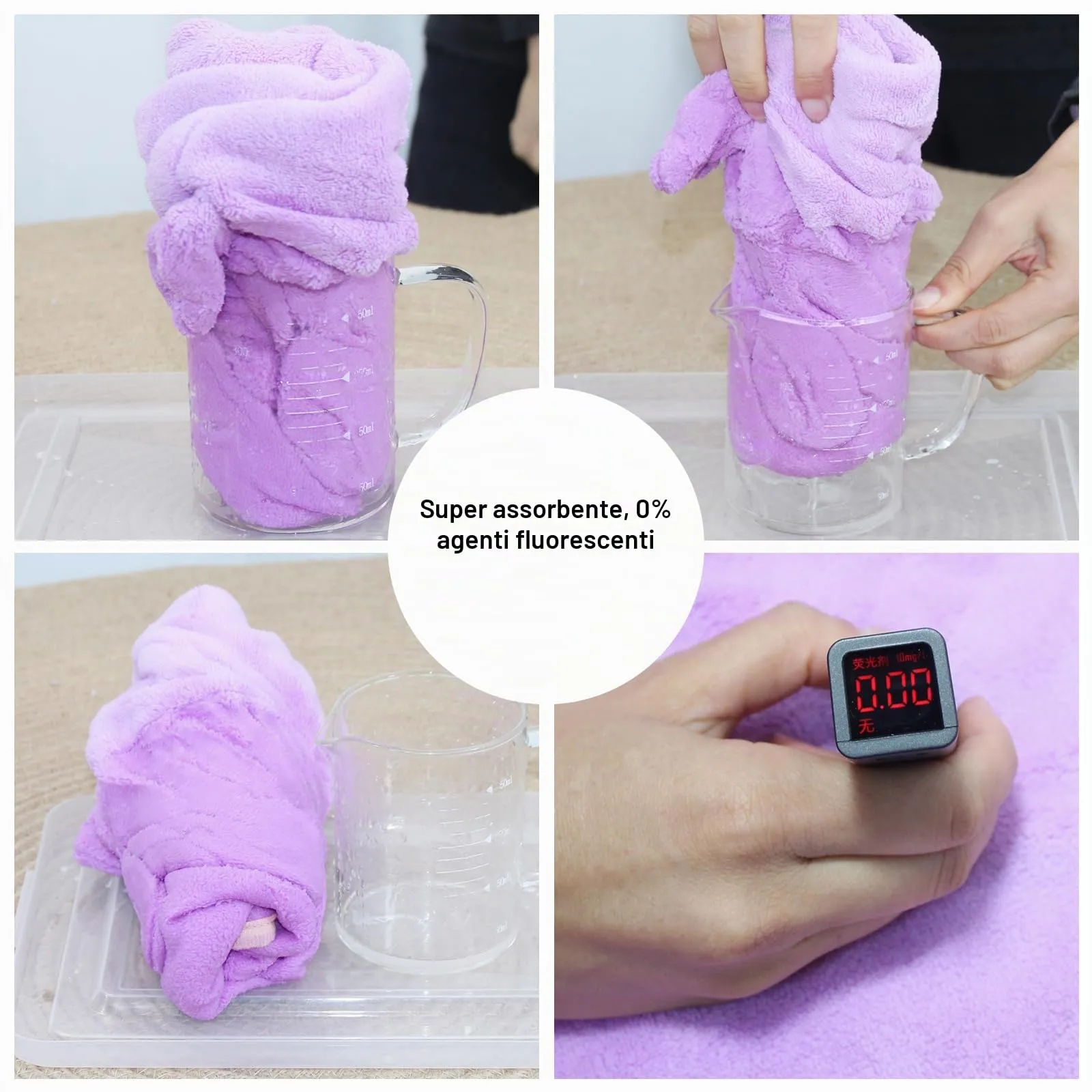 Fnaobai Accappatoio per cani e gatti assorbente, ad asciugatura rapida, carino asciugamano da bagno per cani, cappotto con cappuccio, colletto regolabile e cintura addominale per piscina, spiaggia - immagine 6