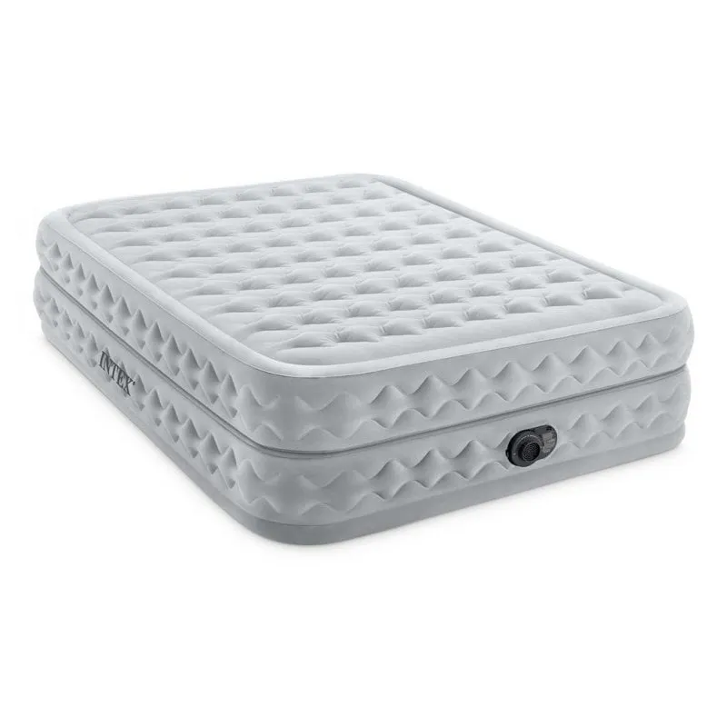 Materasso gonfiabile Intex DuraBeam Supreme Air-Flow Queen doppio con pompa integrata - immagine 1