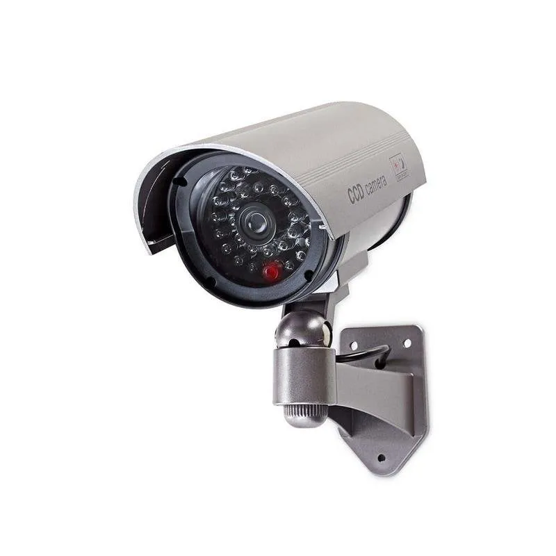 Telecamera Fittizia NEDIS DUMCB40GY LED Intermittente Bullet Esterni IP44 Grigia - immagine 1
