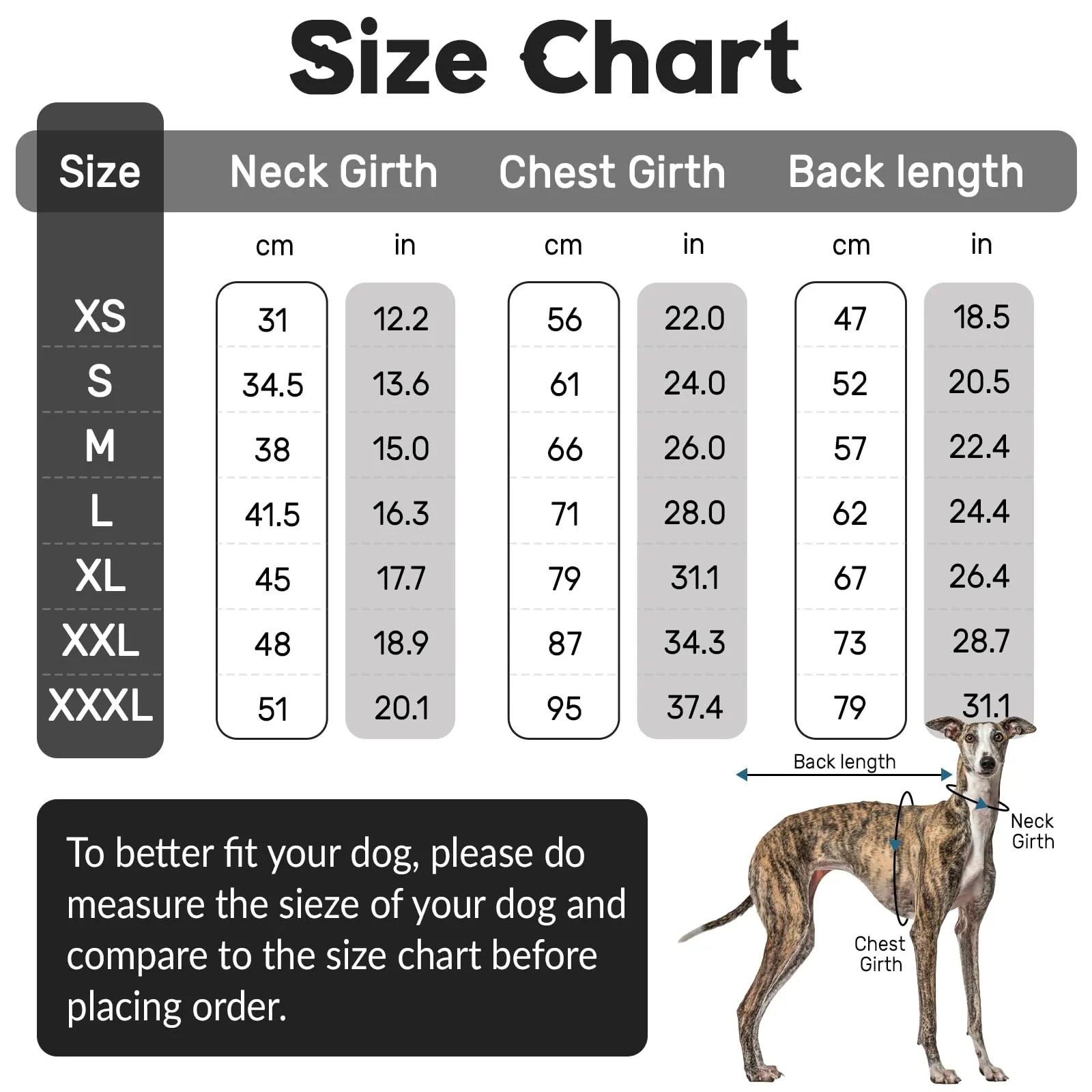 Felpe per cani levriero, maglione a collo alto per cani, grande, lavorato a maglia, per levrieri e vestiti Lurcher (grigio, XL) - immagine 2