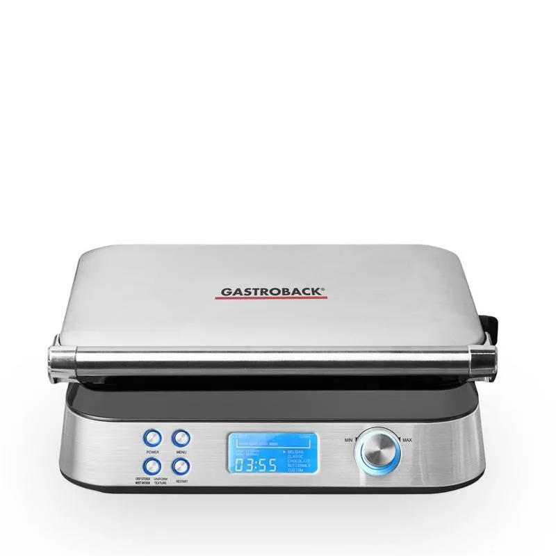 Gofriera GASTROBACK Advanced Control 1600W display LCD timer rivestimento antiaderente - immagine 1