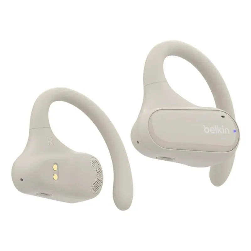 Auricolari Belkin SoundForm ClearFit wireless Bluetooth con Cancellazione Rumore, sport, IPX5, sabbia - immagine 1