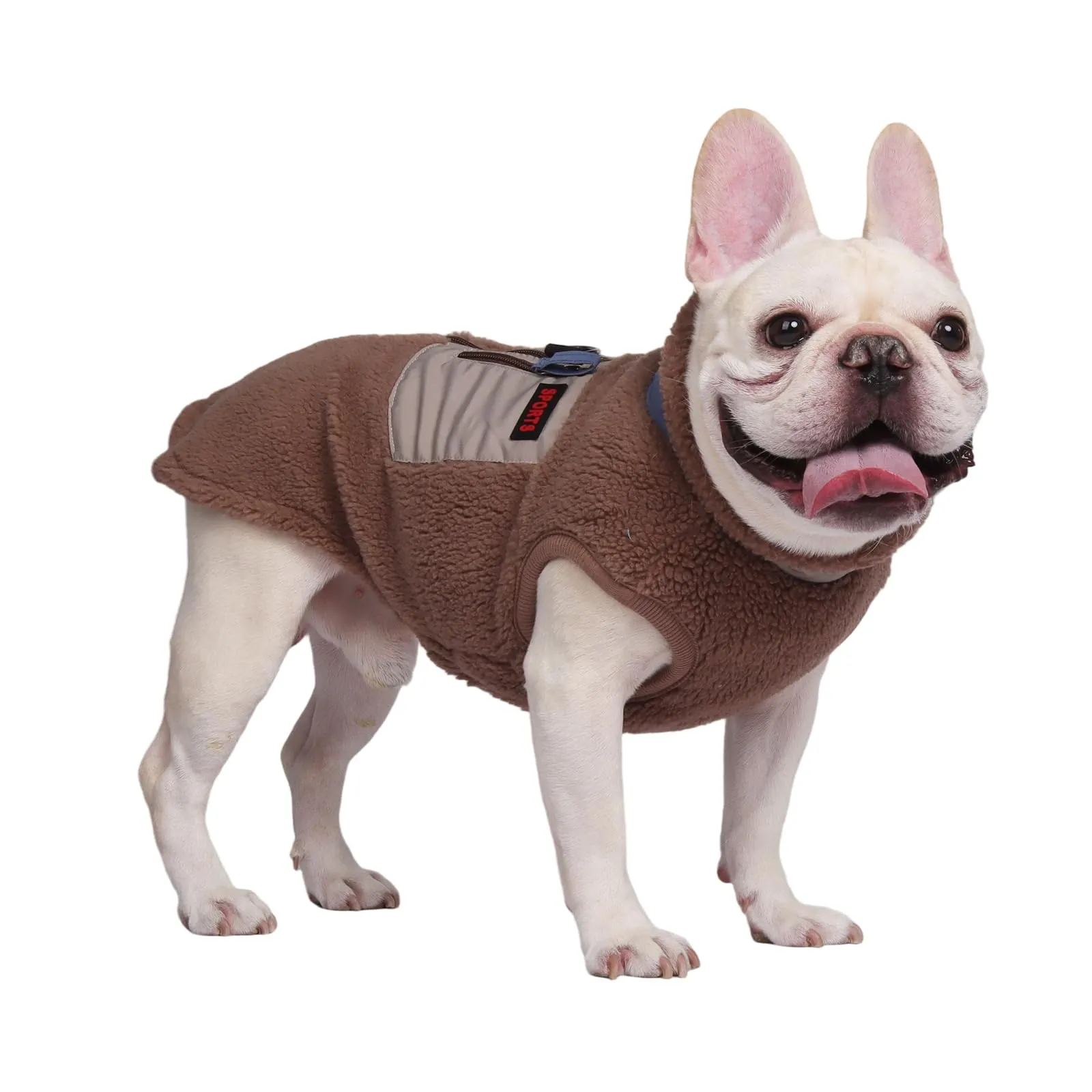 FEimaX Cappotto per Cani Invernale Giacca in Pile Calda con Anello a D, Gilet Cane Antivento Cucciolo Vestiti Caldo per Cani di Piccola e Media Taglia - immagine 9