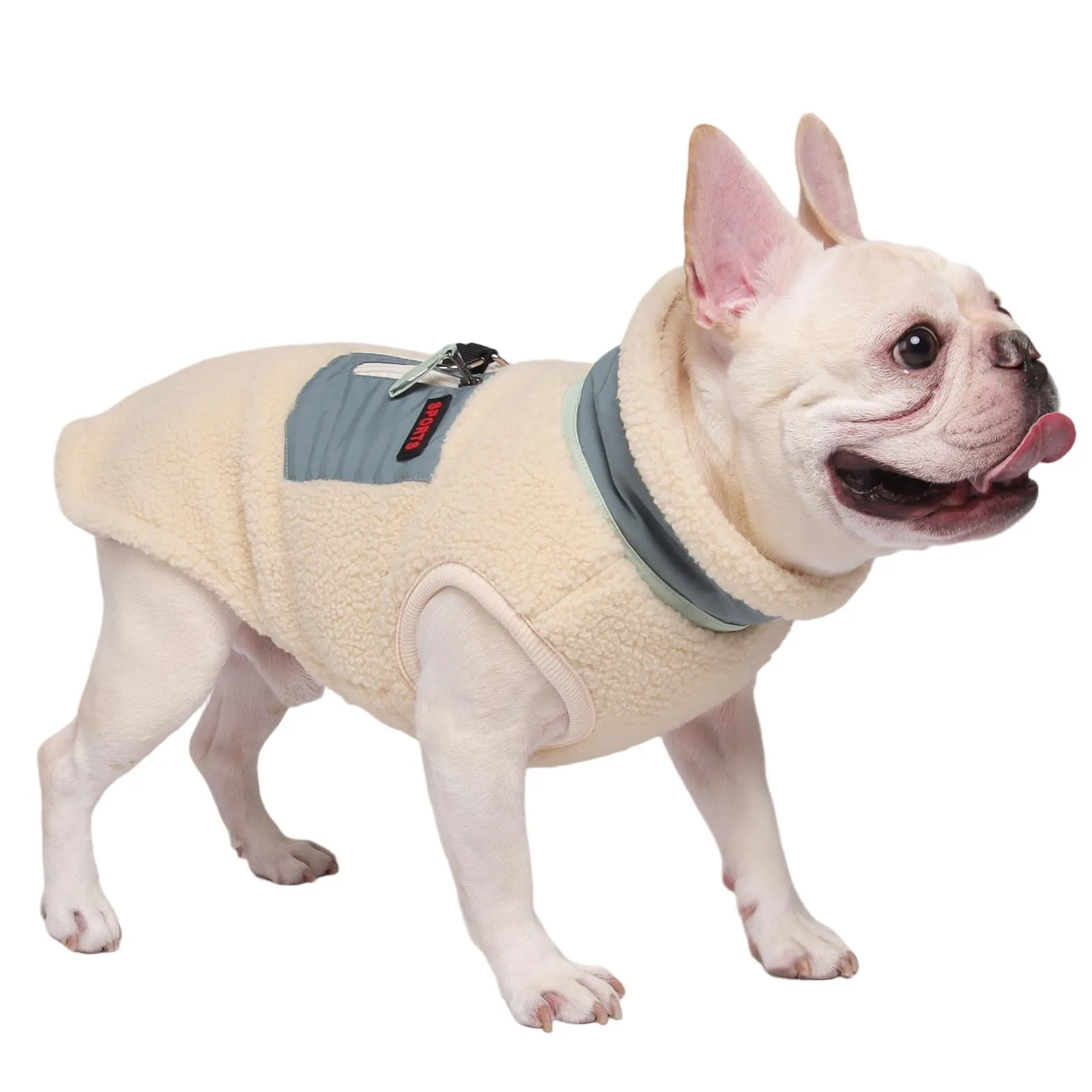 FEimaX Cappotto per Cani Invernale Giacca in Pile Calda con Anello a D, Gilet Cane Antivento Cucciolo Vestiti Caldo per Cani di Piccola e Media Taglia - immagine 9