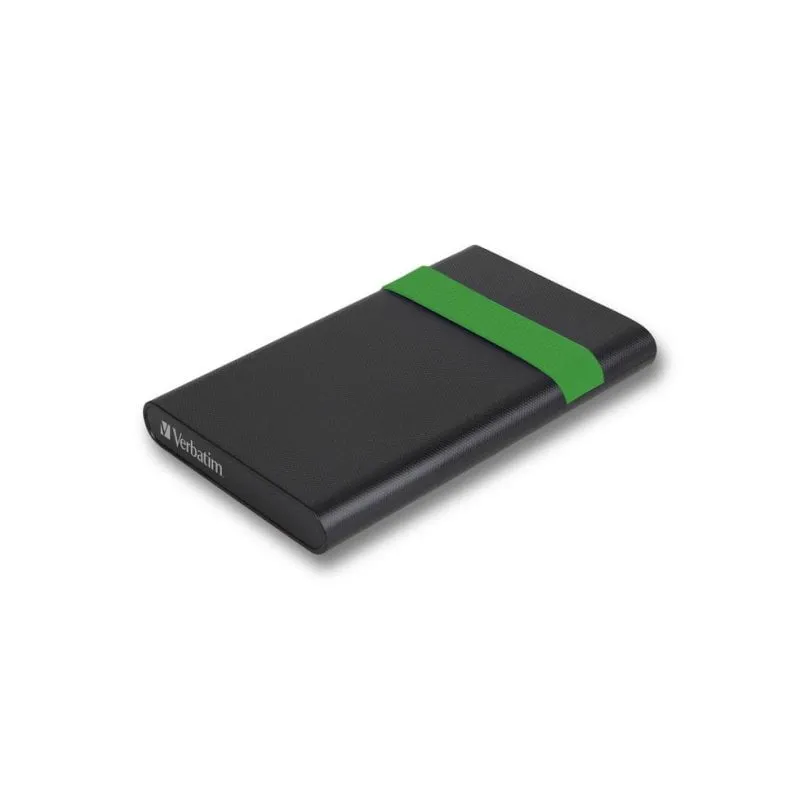 Disco Duro Verbatim 53111 512GB HDD 2.5" USB 3.2 Rugged 5400rpm Nero Verde - immagine 1