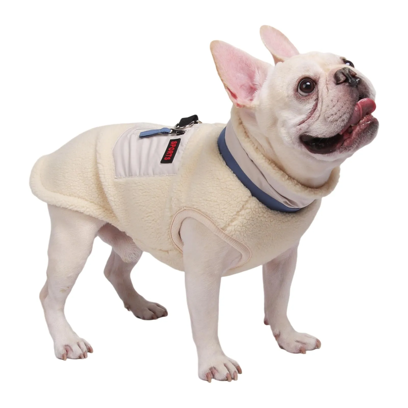 FEimaX Cappotto per Cani Invernale Giacca in Pile Calda con Anello a D, Gilet Cane Antivento Cucciolo Vestiti Caldo per Cani di Piccola e Media Taglia - immagine 2