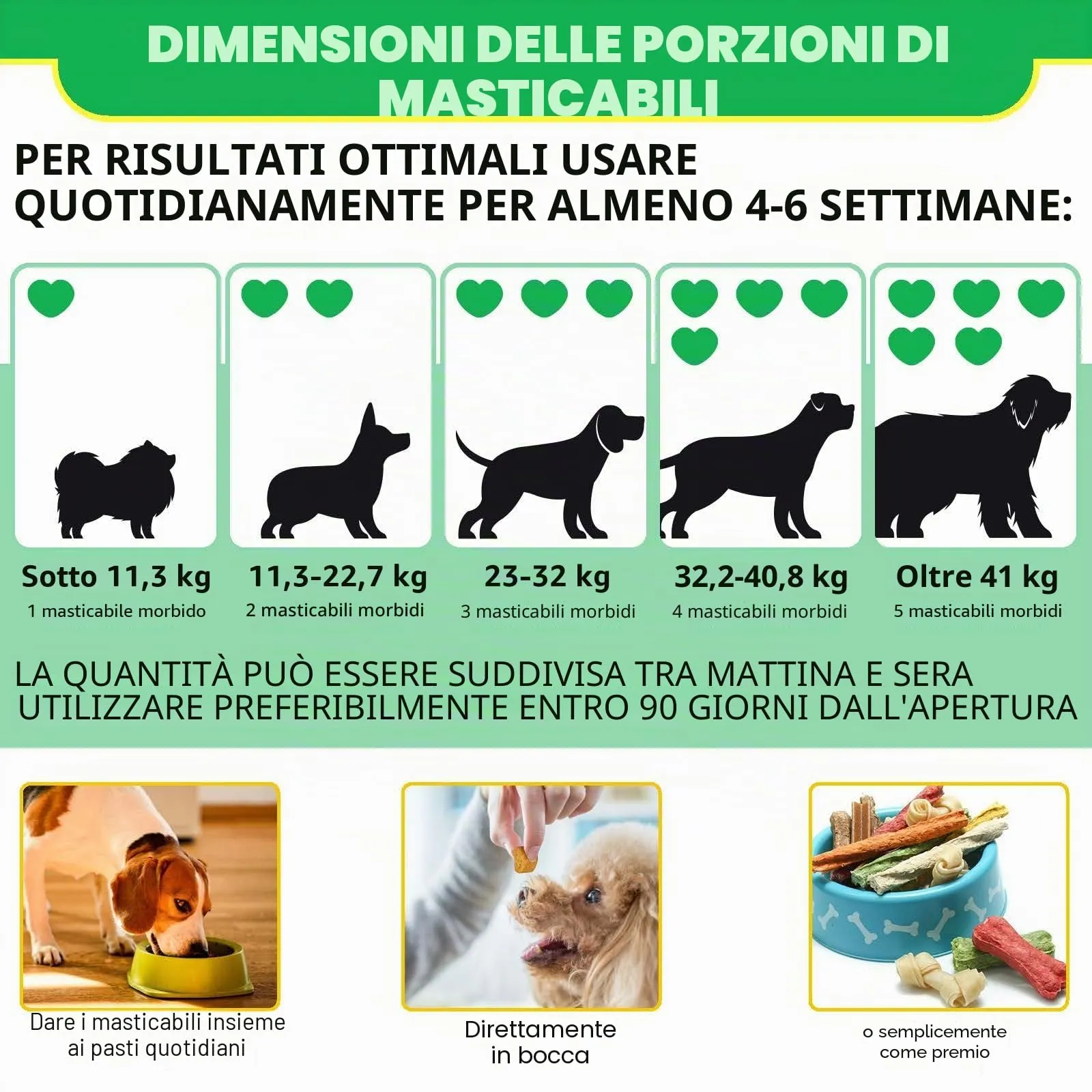 Compresse masticabili probiotiche per cani, probiotici cane salute intestinale, ricostruire la microflora intestinale cane, flora gastrica intestinale cani│allergie, equilibrio lievito│Sistema - immagine 7