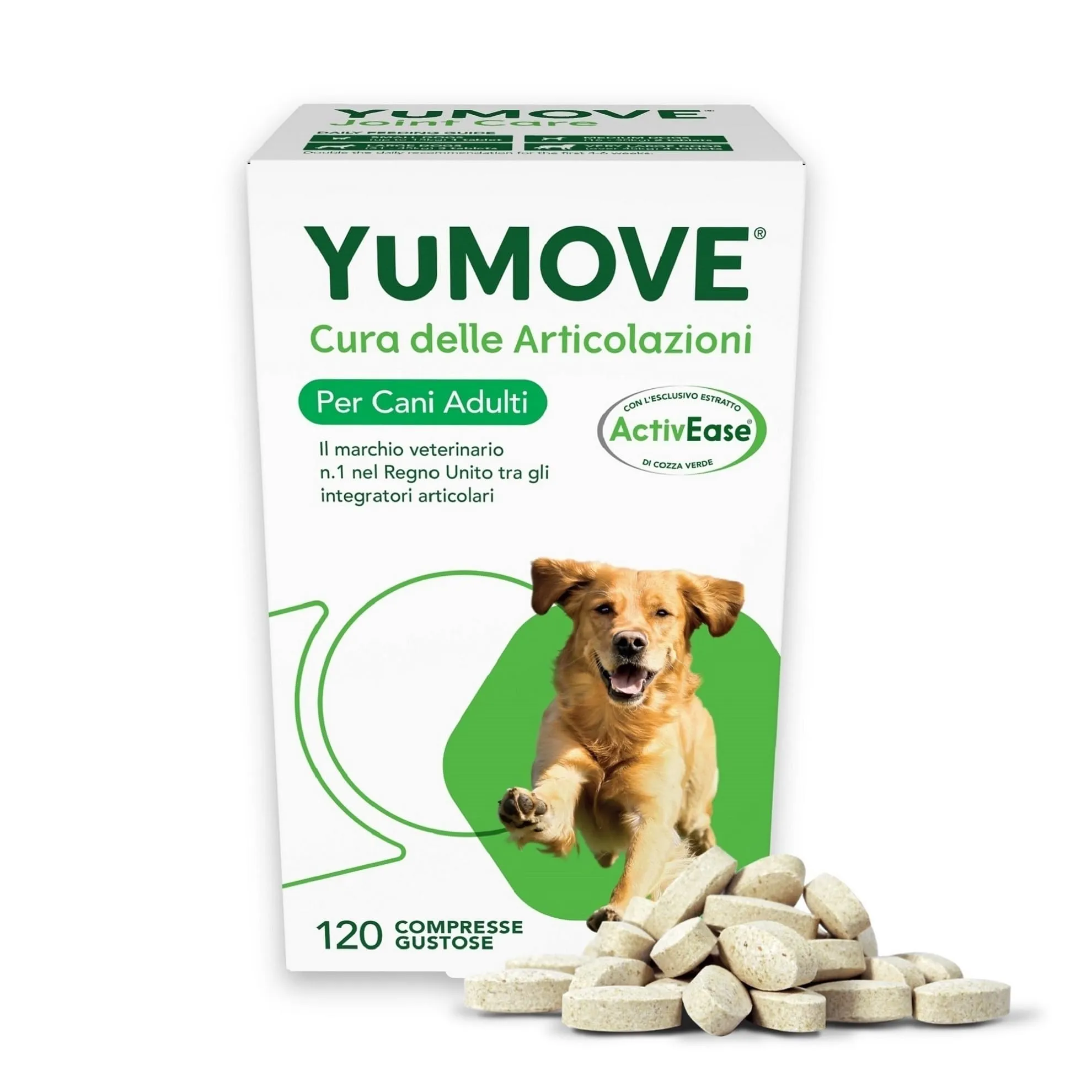 Yumove Integratore Articolazioni Cane 2-7 Anni – 120 Compresse ActivEase - immagine 1