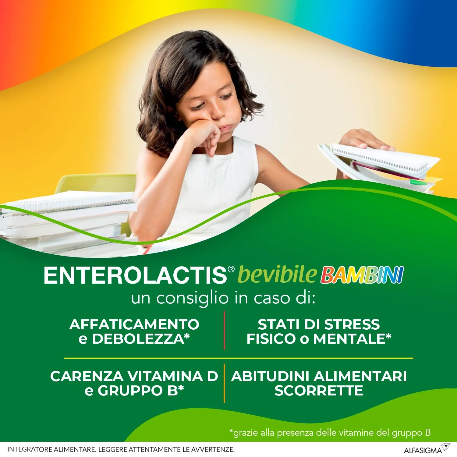 Enterolactis Bambini Bevibile 12 flaconcini gusto lampone: equilibrio intestinale e vitalità - immagine 3