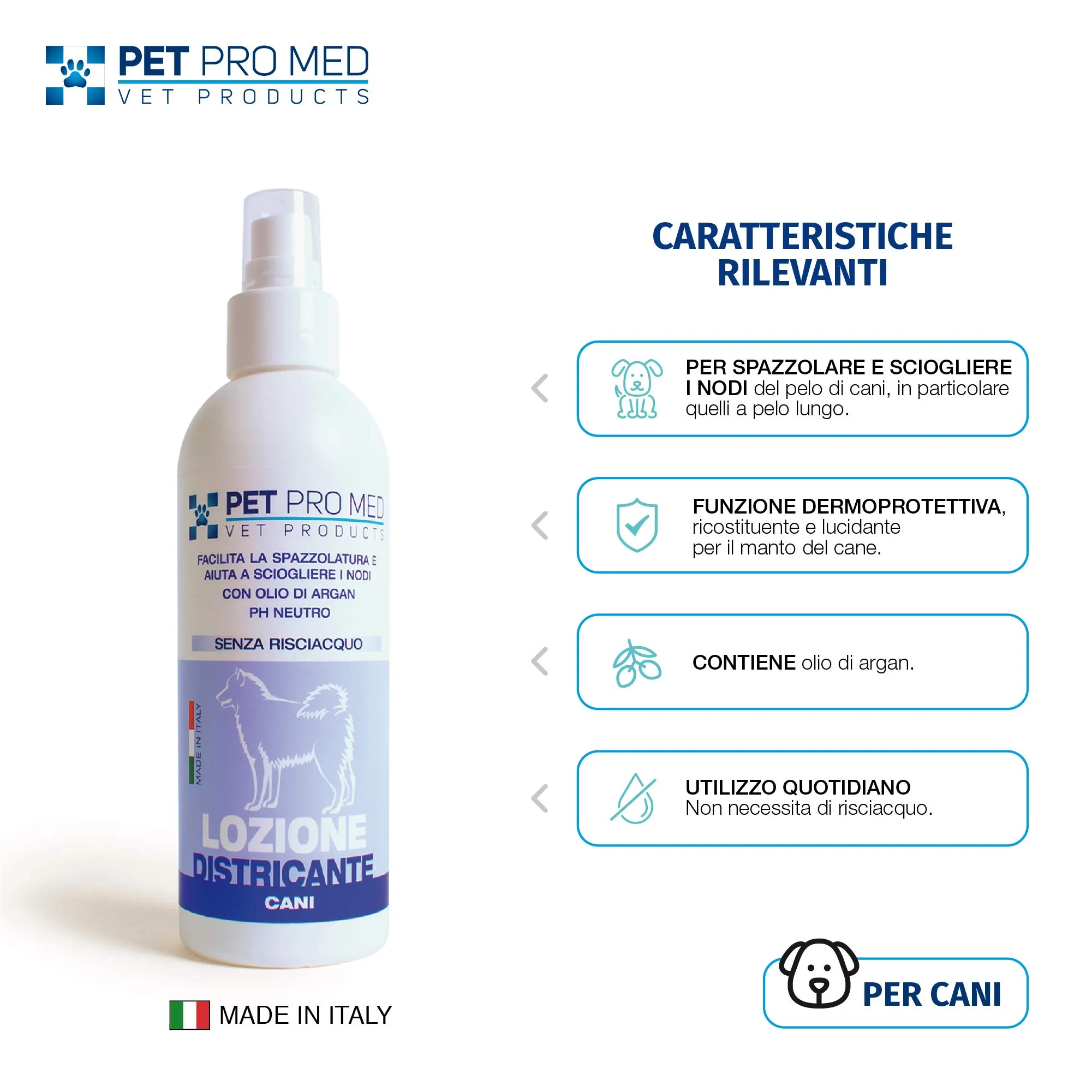 Lozione Districante - Facilita la spazzolatura e aiuta a sciogliere i nodi del pelo del cane - 1 flacone da 200 ml - immagine 2