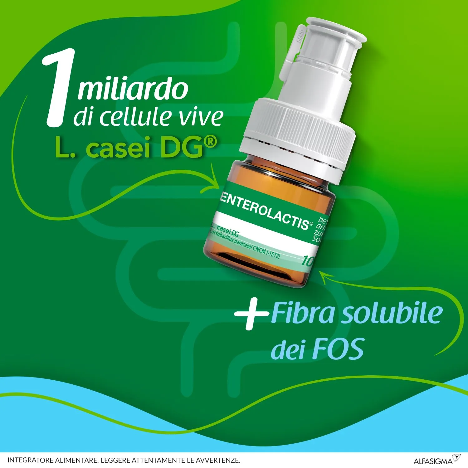 Enterolactis Fibra Liquida 12 flaconcini gusto limone: integrazione di fibre e probiotici - immagine 4